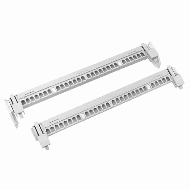 Держатель EKF PROxima Nova для установки шин N/PE в щит, двойной, материал – пластик, цвет белый nv-bh-2