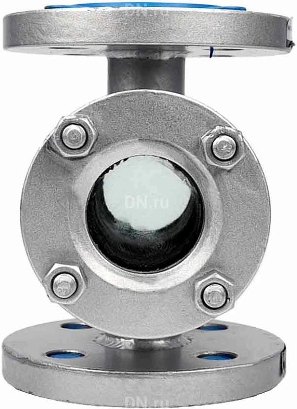 Стекло смотровое SG2-32S-F тип В ГОСТ 21836-2021 Ду125 Ру16 нержавеющая сталь 316, фланцевое