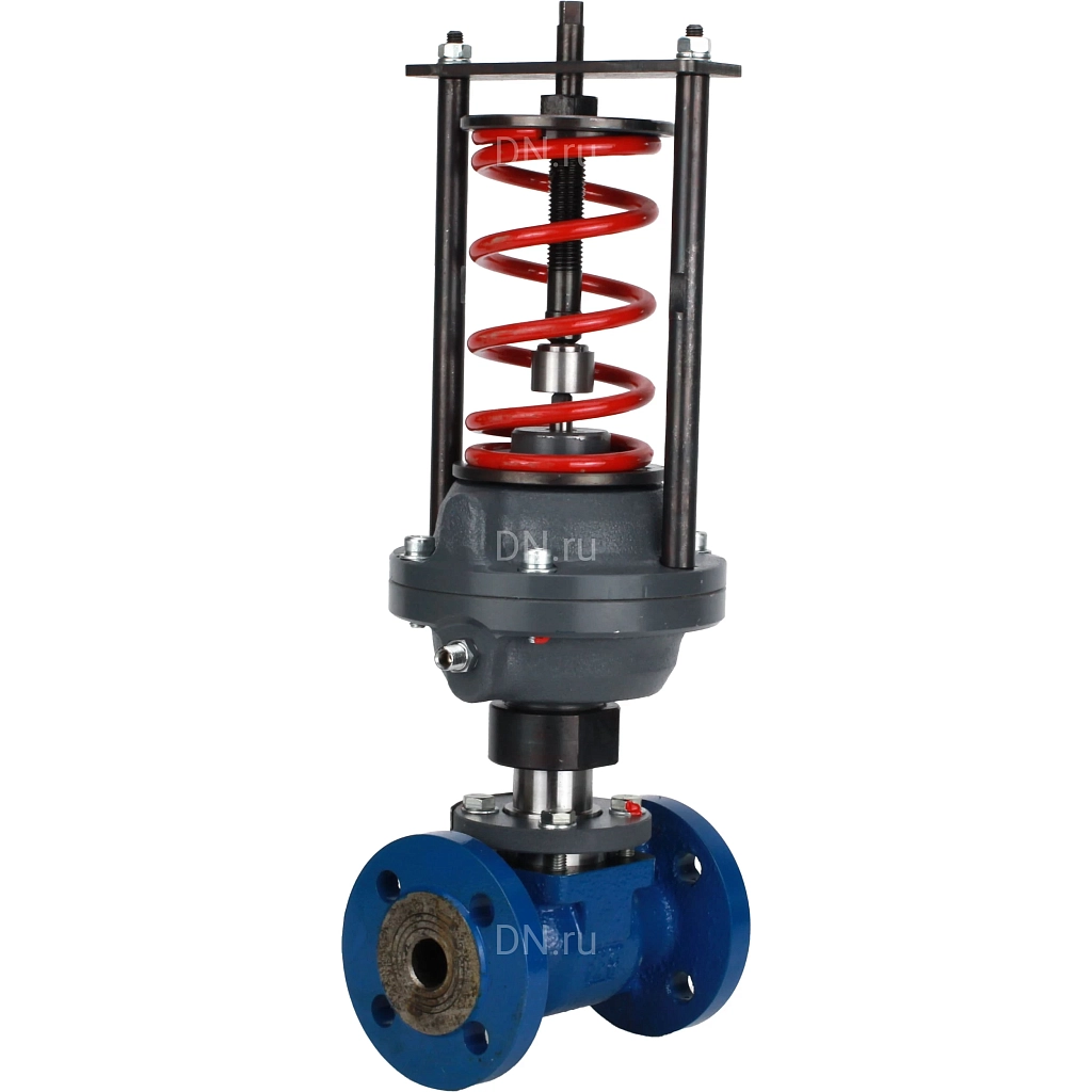 Регулятор перепада давления PRD1030E-F-DA Ду40 Ру16 Kvs25 прямого действия, серый чугун СЧ20, фланцевый, Tmax до 150°С, диапазон настройки 3 (3 - 7 кгс/см2)